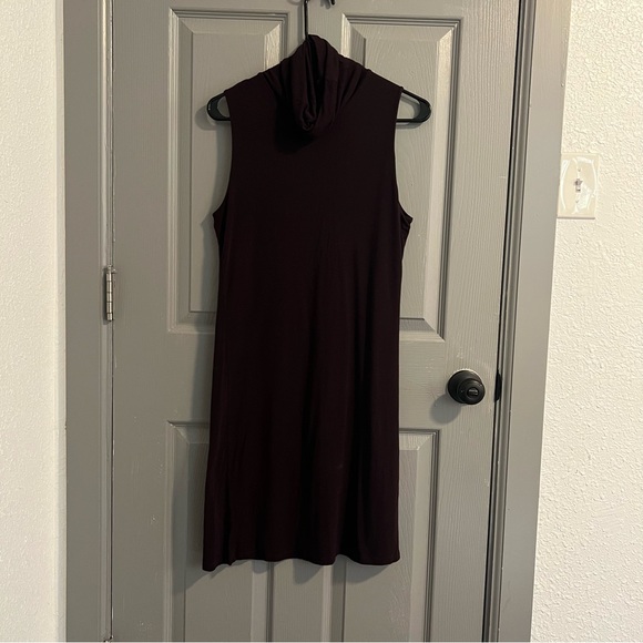Majestic Paris Deep Plum Sleeveless Mini Dress - Picture 5 of 6